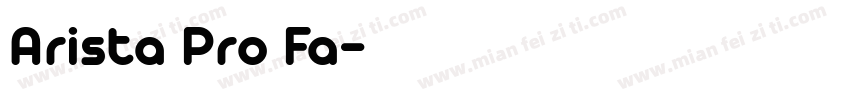 Arista Pro Fa字体转换